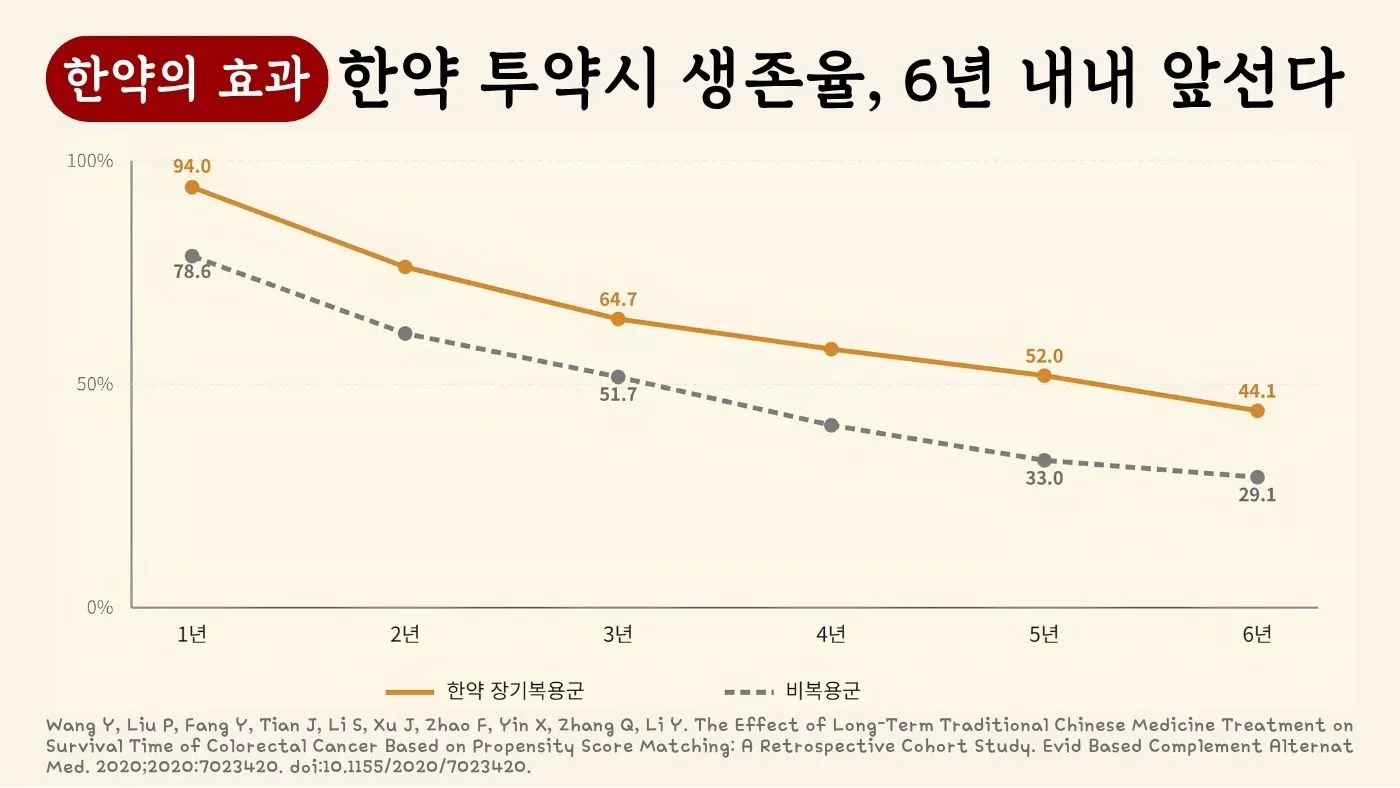Cox 다변량 회귀분석: 한약이 재발·전이 위험을 가장 크게 감소
