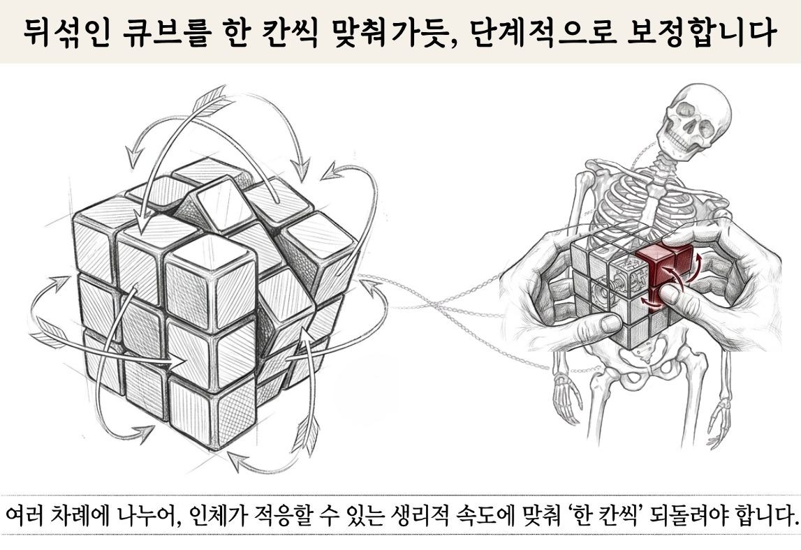 맞춤형 치료 2 — 큐브 블럭 맞추기처럼 반복 보정
