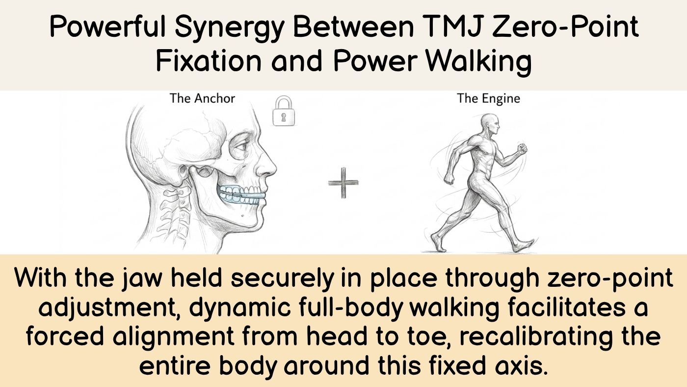 Custom treatment 3 — whole-body micro-correction through zero-point adjustment and power walking
